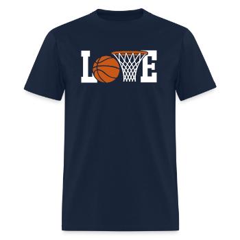 Love Basketball Loves Basketball Player Lover Fans - Men's T-Shirt - navy - Front - Jose (178cm)