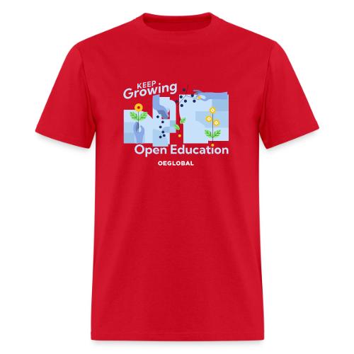 Keep Growing Open Education (dark) - Men's T-Shirt