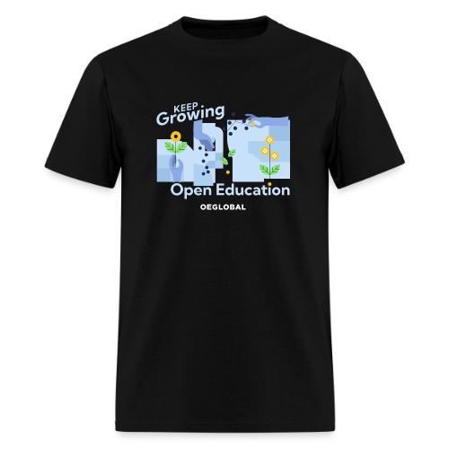 Keep Growing Open Education (dark) - Men's T-Shirt
