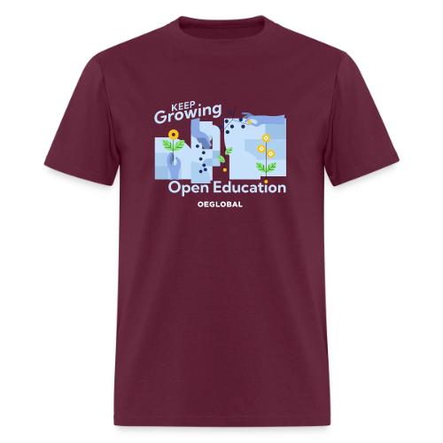 Keep Growing Open Education (dark) - Men's T-Shirt