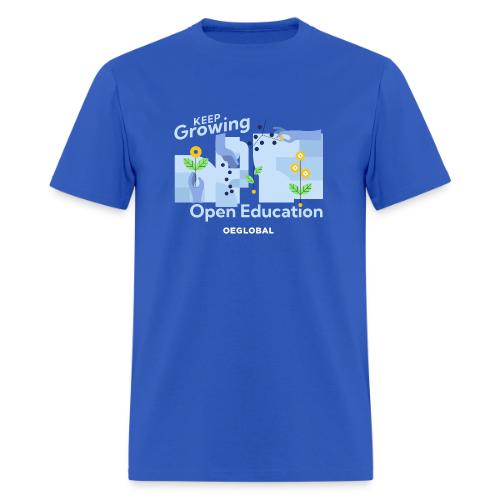 Keep Growing Open Education (dark) - Men's T-Shirt
