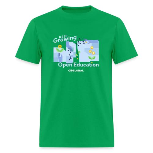 Keep Growing Open Education (dark) - Men's T-Shirt