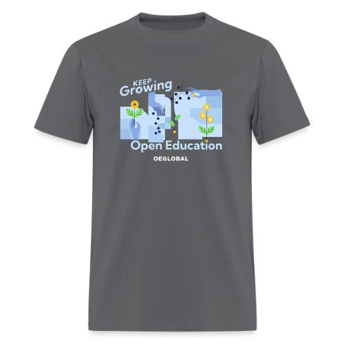 Keep Growing Open Education (dark) - Men's T-Shirt