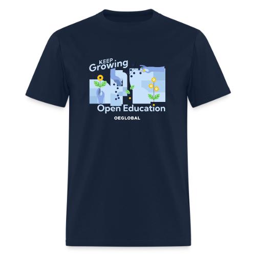 Keep Growing Open Education (dark) - Men's T-Shirt