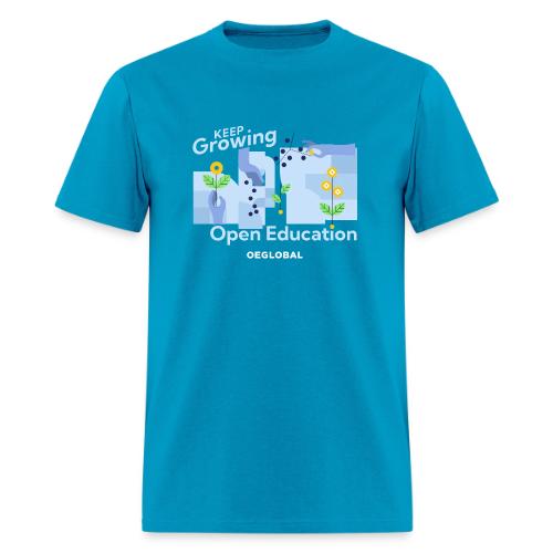 Keep Growing Open Education (dark) - Men's T-Shirt