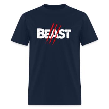 Beast Scratch - Men's T-Shirt - navy - Front - Jose (178cm)
