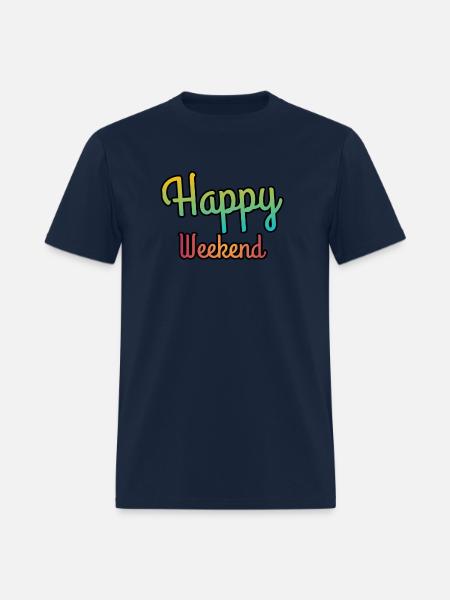 Happy weekend | Weekends - Men's T-Shirt - navy