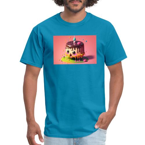 Cake Caricature - January 1st Psychedelic Desserts - Men's T-Shirt