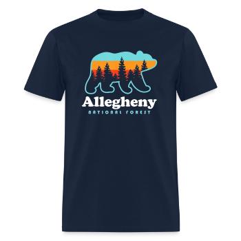 Allegheny National Forest Shirt Allegheny National - Men's T-Shirt - navy - Front - Jose (178cm)