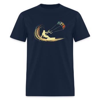 Kite Kiteboarding Kiting Kitesurfing Kitesurf - Men's T-Shirt - navy - Front - Jose (178cm)
