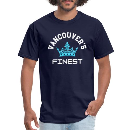Vancouver's Finest white and blue print - Men's T-Shirt