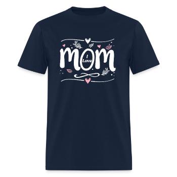 I Love Mom - Men's T-Shirt - navy - Front - Jose (178cm)