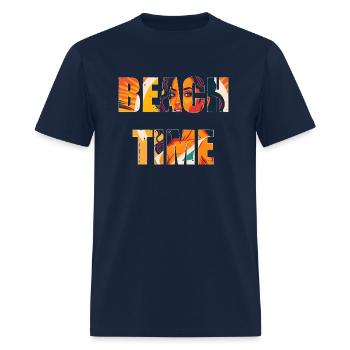 Beach Time Design - Men's T-Shirt - navy - Front - Jose (178cm)