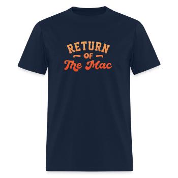 Return of the Mac - Men's T-Shirt - navy - Front - Jose (178cm)