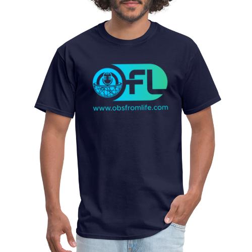 Observations from Life Logo with Web Address - Men's T-Shirt