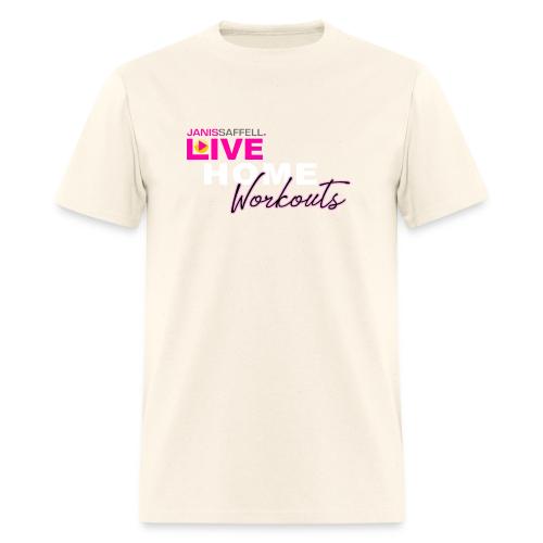 JANIS SAFFELL LIVE HOME WORKOUTS option 2 - Men's T-Shirt