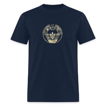 Stargate SG1 Camo patch - Men's T-Shirt - navy - Front - Jose (178cm)