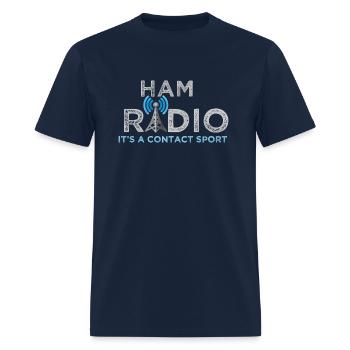 Ham Radio Its A Contact Sport Ham Radio - Men's T-Shirt - navy - Front - Jose (178cm)