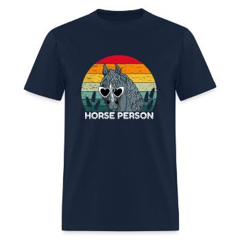 Horse Person - Men's T-Shirt - navy - Front - Jose (178cm)