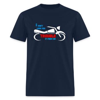 Don't look for trouble - Men's T-Shirt - navy - Front - Jose (178cm)