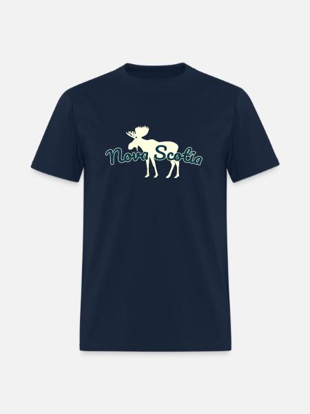 Nova Scotia Moose Or - Men's T-Shirt - navy