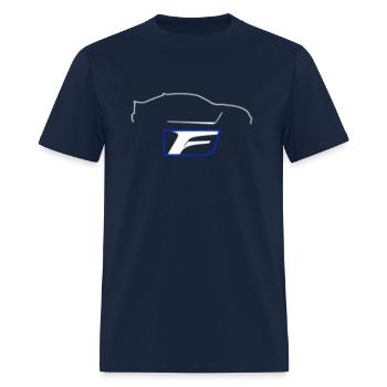 Is-F Outline - Men's T-Shirt - navy - Front - Jose (178cm)