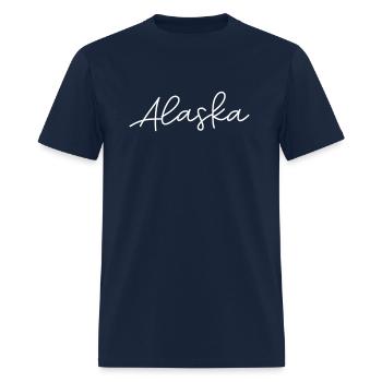 Alaska pour et n’importe où - T-shirt Homme - marine - Devant - Jose (178cm)