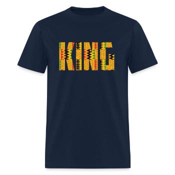 African King For Kente - Men's T-Shirt - navy - Front - Jose (178cm)