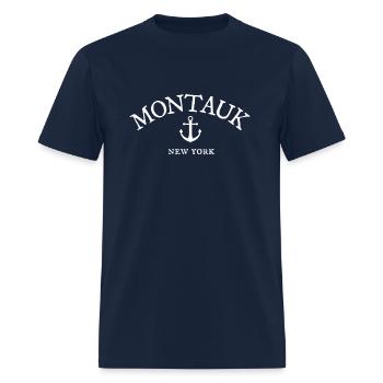 Montauk Ny New York Nautical Sea Town - Men's T-Shirt - navy - Front - Jose (178cm)