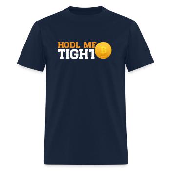 Hodl Me Tight - Men's T-Shirt - navy - Front - Jose (178cm)