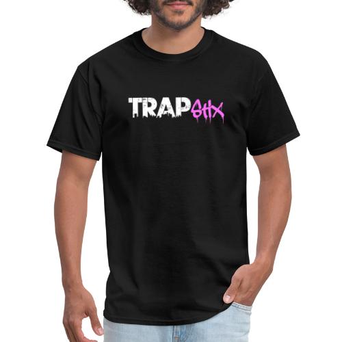 TRAPSTIX LOGO (White x Pink) - Men's T-Shirt