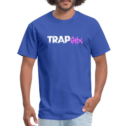 TRAPSTIX LOGO (White x Pink) - Men's T-Shirt