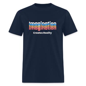 Imagination Creates Reality - Men's T-Shirt - navy - Front - Jose (178cm)