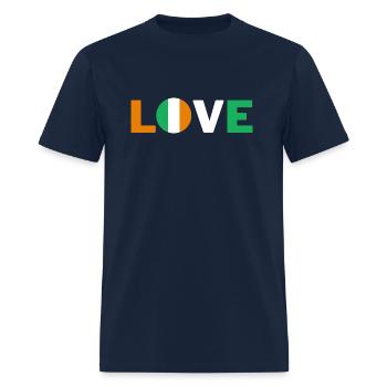 Love Ireland - Men's T-Shirt - navy - Front - Jose (178cm)