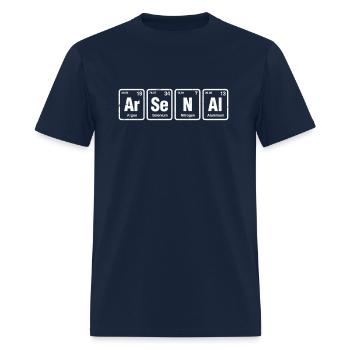 Arsenal Ar-Se-N-Al Periodic Table Elements - Men's T-Shirt - navy - Front - Jose (178cm)