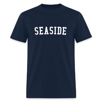 Seaside Florida Prep Block Lettering Style - Men's T-Shirt - navy - Front - Jose (178cm)