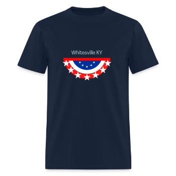 Whitesville slogan - Men's T-Shirt - navy - Front - Jose (178cm)