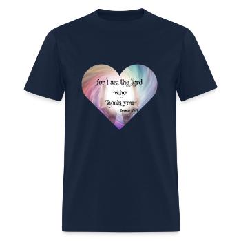 Healing bible verse - Men's T-Shirt - navy - Front - Jose (178cm)