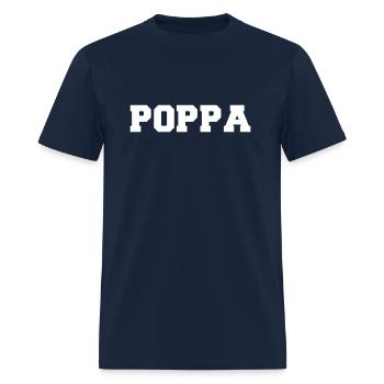 That Say Poppa - Men's T-Shirt - navy - Front - Jose (178cm)
