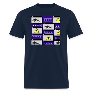 BlackFin Code - Men's T-Shirt - navy - Front - Jose (178cm)