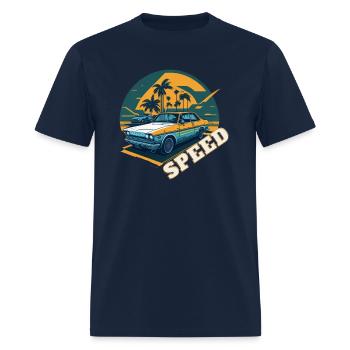 Speed - Men's T-Shirt - navy - Front - Jose (178cm)