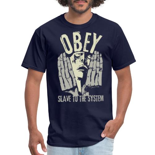 obey slave to the system - Men's T-Shirt
