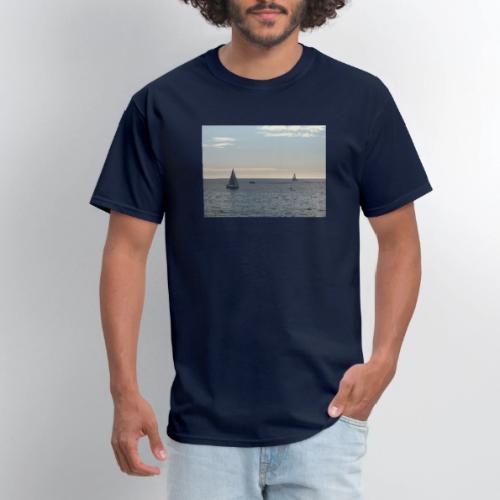 Sailboats on the Peaceful Sea - Men's T-Shirt