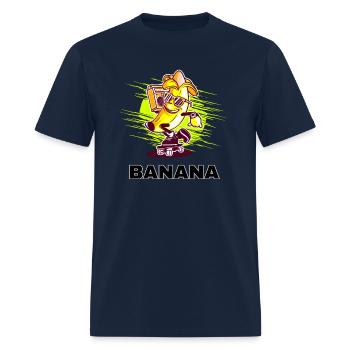 BANANA - Men's T-Shirt - navy - Front - Jose (178cm)