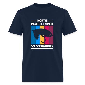 north platte river 2 - Men's T-Shirt - navy - Front - Jose (178cm)
