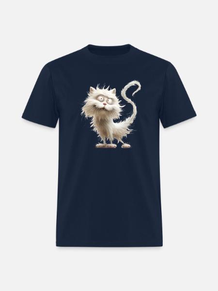 Funny Cat - Men's T-Shirt - navy