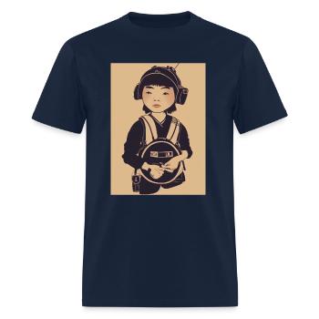 Cyberpunk beats - Men's T-Shirt - navy - Front - Jose (178cm)