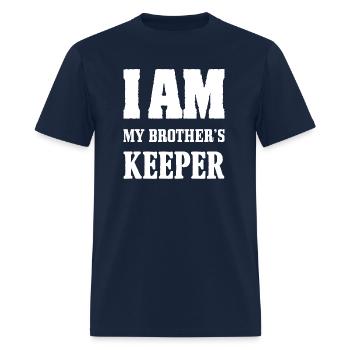 I AM My Brother's Keeper - Men's T-Shirt - navy - Front - Jose (178cm)