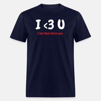 I less than three you - T-shirt for men