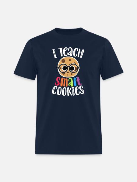 I Teach Smart Cookies Funny Cute Back To School - Men's T-Shirt - navy